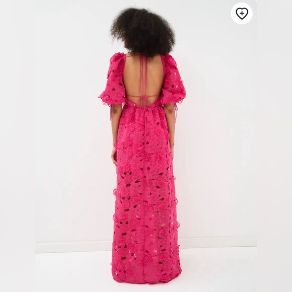 NWT For Love & Lemons Leighton Maxi Dress / Pink / Size XS - Picture 6 of 10
